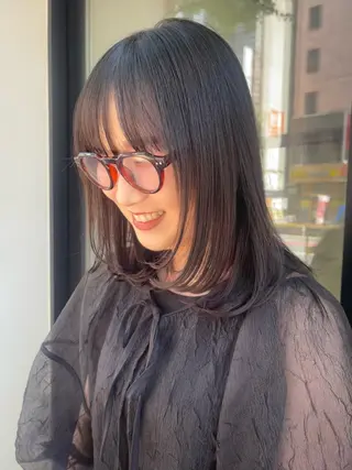 ミディアム 園田 渉 ◤SHIKIO◢のヘアスタイル