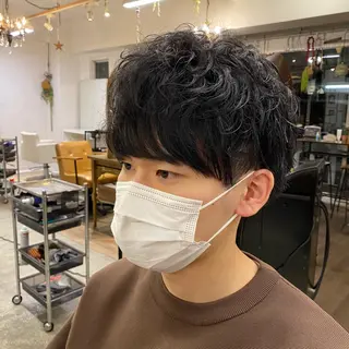 ショート CYAN by acoron .池袋所属・メンズパーマ職人 ユキハシのヘアスタイル