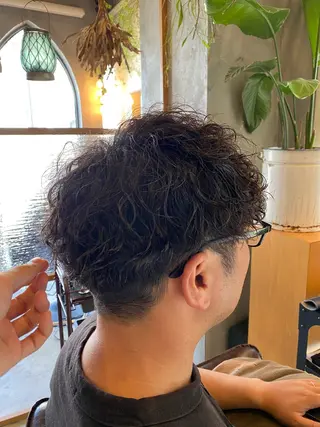 ショート パーマ メンズ 高橋 奎太のヘアスタイル