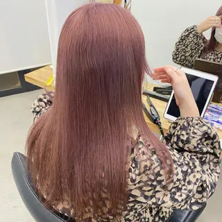 ロング カラー パーマ ヘアアレンジ メンズ キッズ ネイル マツエク・マツパ 暖色系/透明感 治野心のヘアスタイル