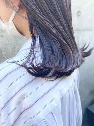 ミディアム カラー Lamana所属・透明感カラー/ 加瀬たまものヘアスタイル