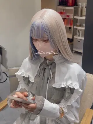 セミロング カラー カラー特化サロン梅田 Eir茶屋町/山下のヘアスタイル