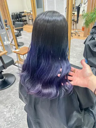 ロング カラー 韓国風デザイン 💐MIZUKI💐のヘアスタイル