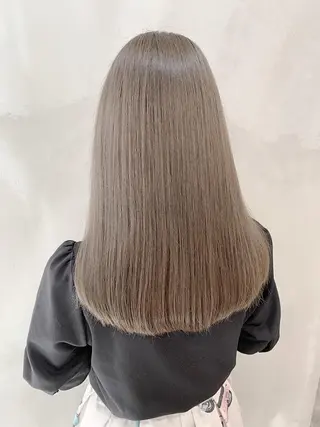 セミロング カラー SOURCE 堺東のヘアスタイル