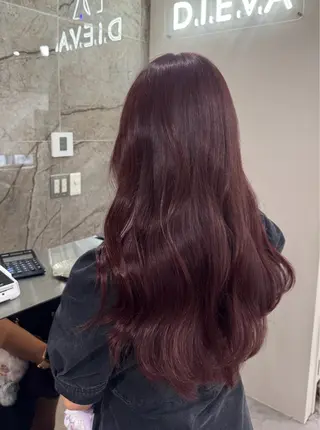 ロング カラー 🎀盛れる顔周り×レ イヤー×透明感/米田のヘアスタイル