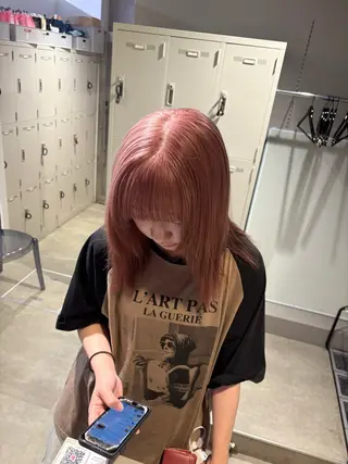 カラー beige🤎ダブル カラー/レイヤー🧸のヘアスタイル