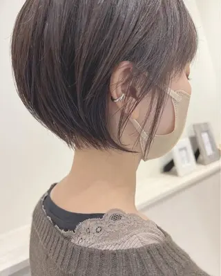 ショート 丸みショート🌙 タッセルボブ/井上翔のヘアスタイル