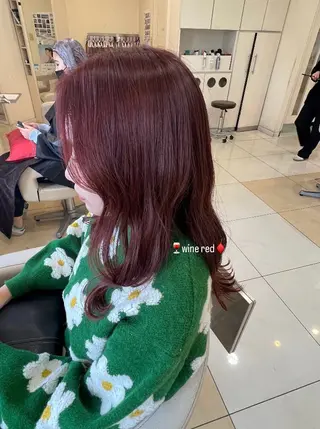 セミロング カラー 友田 未来のヘアスタイル