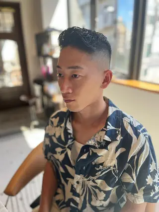 ショート メンズ THE MAN Leverage New York所属・大村 大心のヘアスタイル