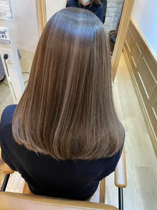 セミロング ✨シルクストレート✨ 美髪髪質改善Yukiのヘアスタイル