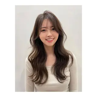 ロング 韓国特化エクステ🟨 エクステのヘアスタイル