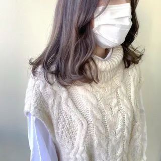 セミロング 韓国ヘア🇰🇷 SAYAのヘアスタイル