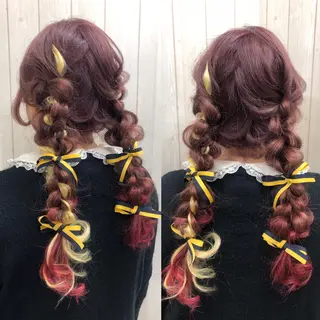ロング ヘアアレンジ Partie （パルティー）のヘアスタイル