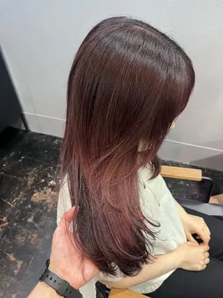 セミロング カラー 透明感カラー/パーマ 🌀アオノのヘアスタイル