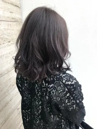 ミディアム カラー ヤマモト マイのヘアスタイル