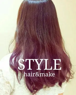 カラー セミロング スタイル 相模大野のヘアスタイル