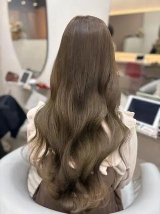 ロング カラー 新宿/韓国ヘア 中明度カラー/かやのヘアスタイル