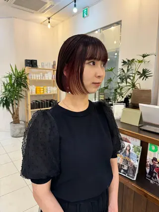 ショート カラー ✅ボブ/パーマ/ 表参道/KENTA✅のヘアスタイル