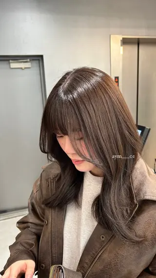 ミディアム 銀座/韓国ヘア🤍 レイヤーAYUMIのヘアスタイル