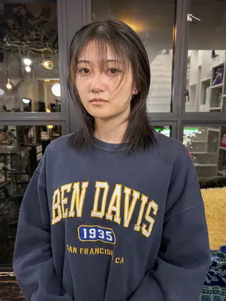 ミディアム RINKA 岡崎美容室のヘアスタイル