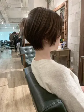 ショート カラー SALOWIN(サロウィン)広島並木通り所属・田村和範/似合わせ カラー/縮毛矯正のヘアスタイル