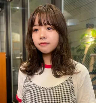 ミディアム パーマ tete nico所属・似合わせ/ヘアカラー nanami🌸のヘアスタイル