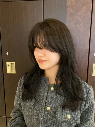 ロング カラー ナチュラルヘア🫧 ナナミのヘアスタイル