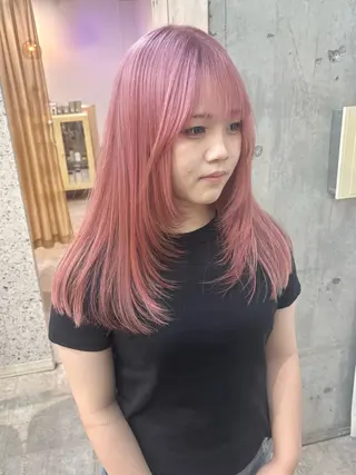 ロング カラー lani hair salon所属・SHOTO ハイトー ン/デザインカラーのヘアスタイル