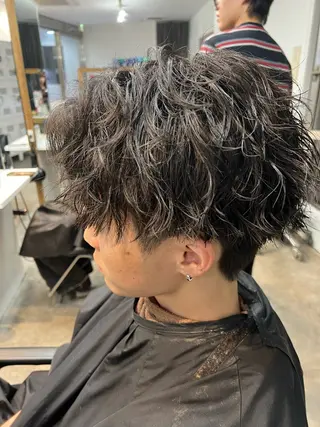 パーマ メンズ 原宿 フェザーパーマ fifth イノウエのヘアスタイル
