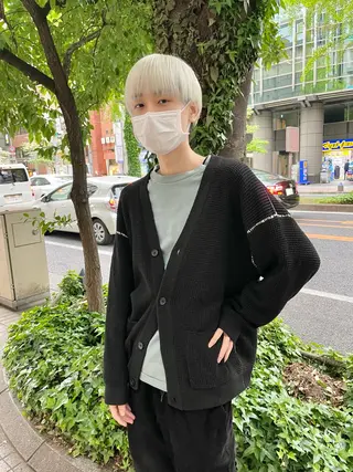 カラー メンズ インク 美容院のヘアスタイル