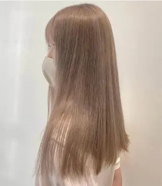 ロング カラー ブリーチカラーモデル ダブルカラー✨ななほのヘアスタイル