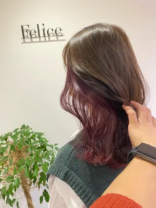 セミロング 粕川 達哉のヘアスタイル