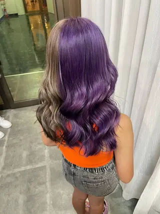 セミロング カラー SOYON西大寺店所属・ダブルカラー/ 髪質改善💎安藤のヘアスタイル