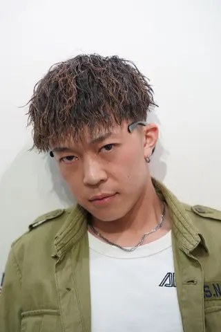 ショート メンズ パーマ パーマ特化 スタイリスト石田のヘアスタイル