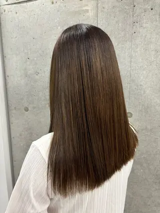 セミロング ユイナ カラーモデル大募集のヘアスタイル
