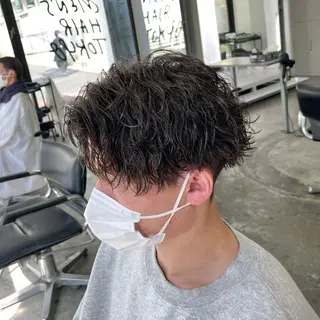 ショート パーマ メンズ メンズ特化美容師/ 藤戸 椋のヘアスタイル