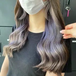 ロング カラー パーマ ヘアアレンジ メンズ キッズ ネイル マツエク・マツパ アイブロウ 似合わせカラー♡髪質 改善🎀サトカ🍒のヘアスタイル