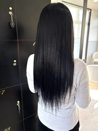 ロング カラー 池田 なな美のヘアスタイル
