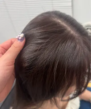 ロング カラー 𝘀𝗮𝗲/柏の葉 / パーマモデルのヘアスタイル