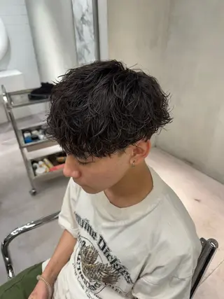パーマ メンズ メンズサロンU所属・ブリーチ/パーマ特化 片平和寿のヘアスタイル