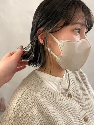 ショート カラー 🌼タッセルボブ/シ ョートmoeka🌼のヘアスタイル