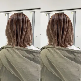 ミディアム カラー 髪質改善カラー/店長 宮内秀峰のヘアスタイル