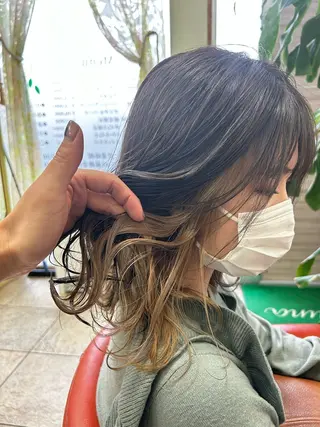 ミディアム カラー ブルームーン所属・モリタ ミツキのヘアスタイル