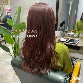 ロング カラー 赤味消し.髪質改善 🌿𝘠𝘜𝘙𝘐のヘアスタイル