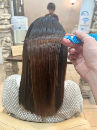 ロング 地毛風ストレート ⚡️下ノ村柊斗⚡️のヘアスタイル