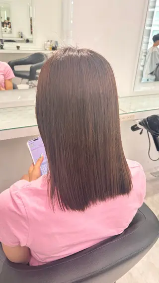カラー 🫧透明感暗髪 ヘアーひめな🫧のヘアスタイル
