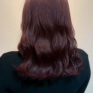 セミロング カラー 森口 華奈のヘアスタイル