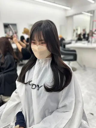 ロング カラー パーマ ヘアアレンジ メンズ キッズ ♥️韓国ヘア レイヤー♥️ゆりのヘアスタイル