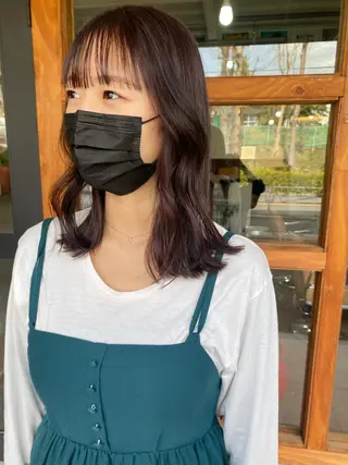 ミディアム カラー なぎ🌿.∘[ボブ, ニュアンスカラー]のヘアスタイル