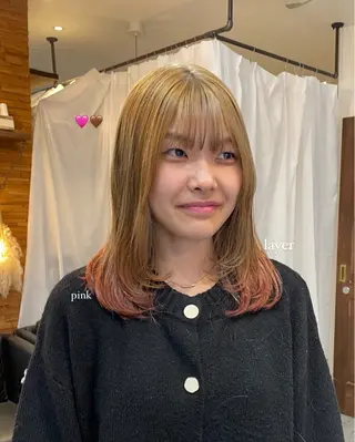 ミディアム 顔周りカット 🎀サヤカ🎀のヘアスタイル